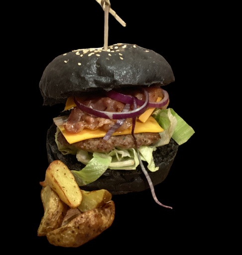 [HAM/RE/2] Hamburger Bun Black